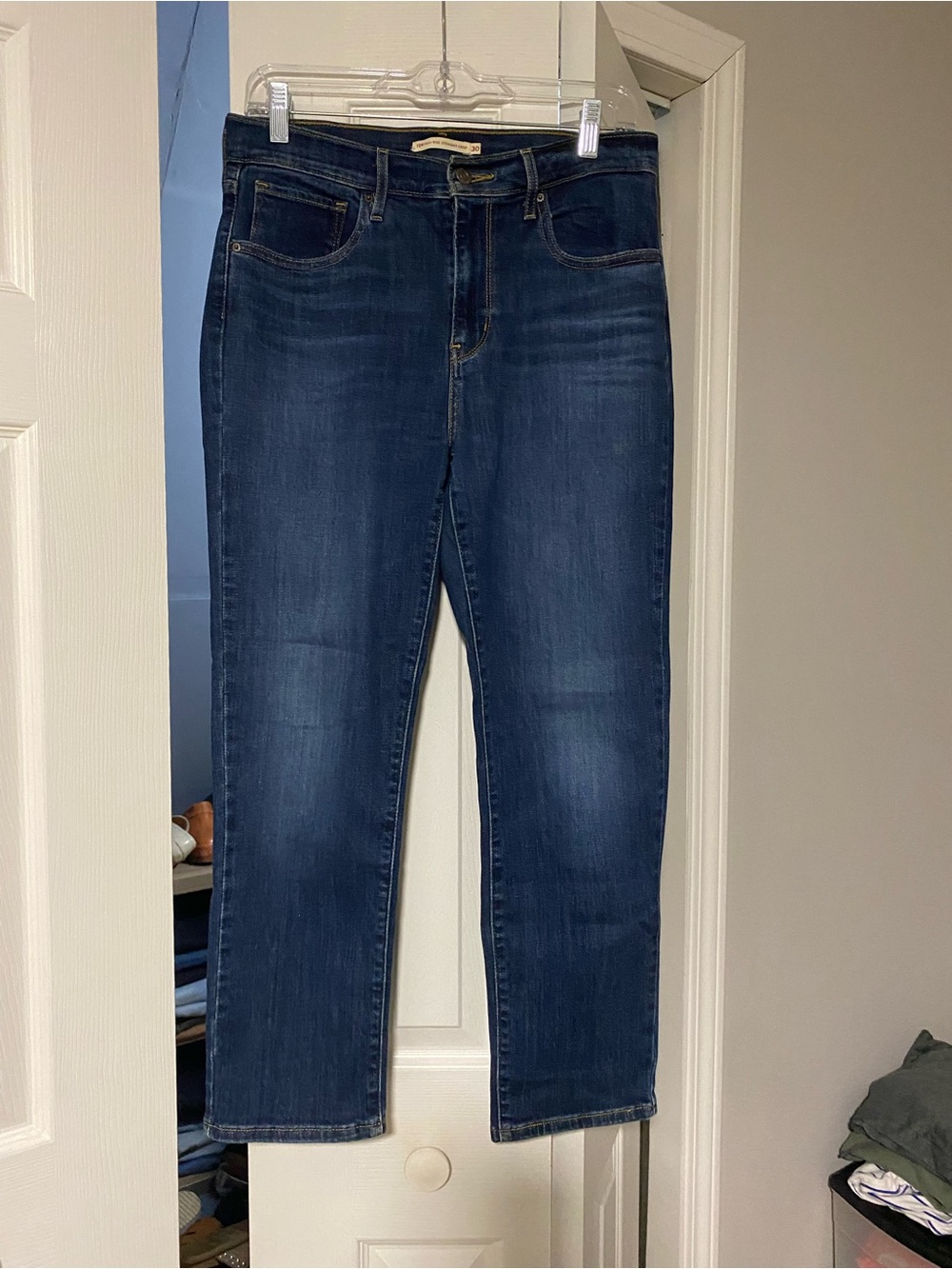 Levi's Dark Blue Ankle Crop Jeans